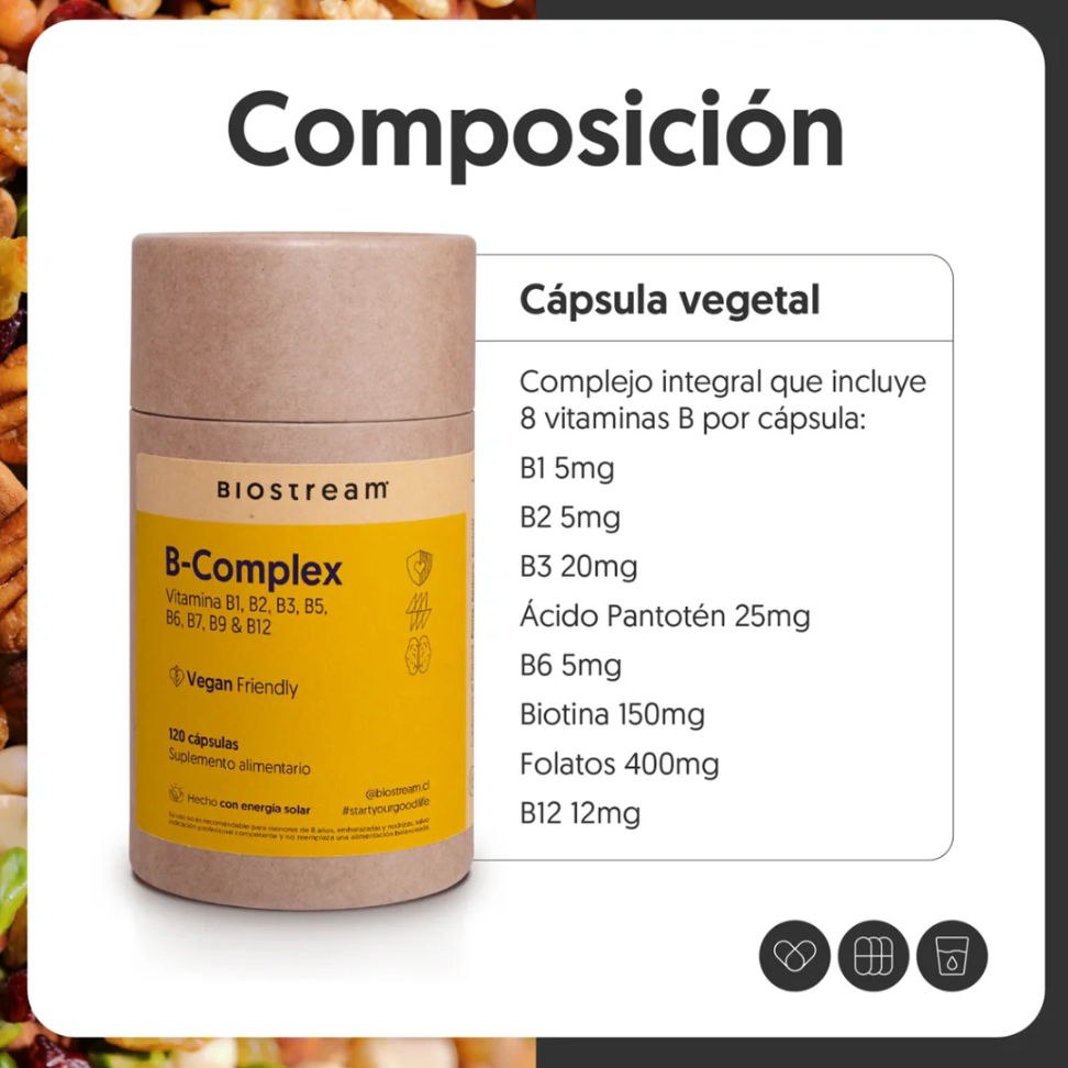 Complejo B | Vegano | 120 cápsulas